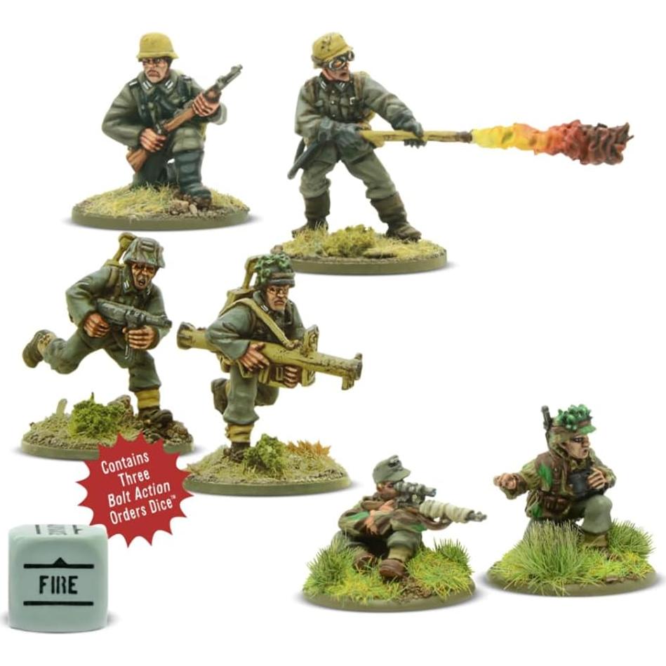 Miniaturas de Equipos de Armas Alemanes Warlord 28mm Bolt Action