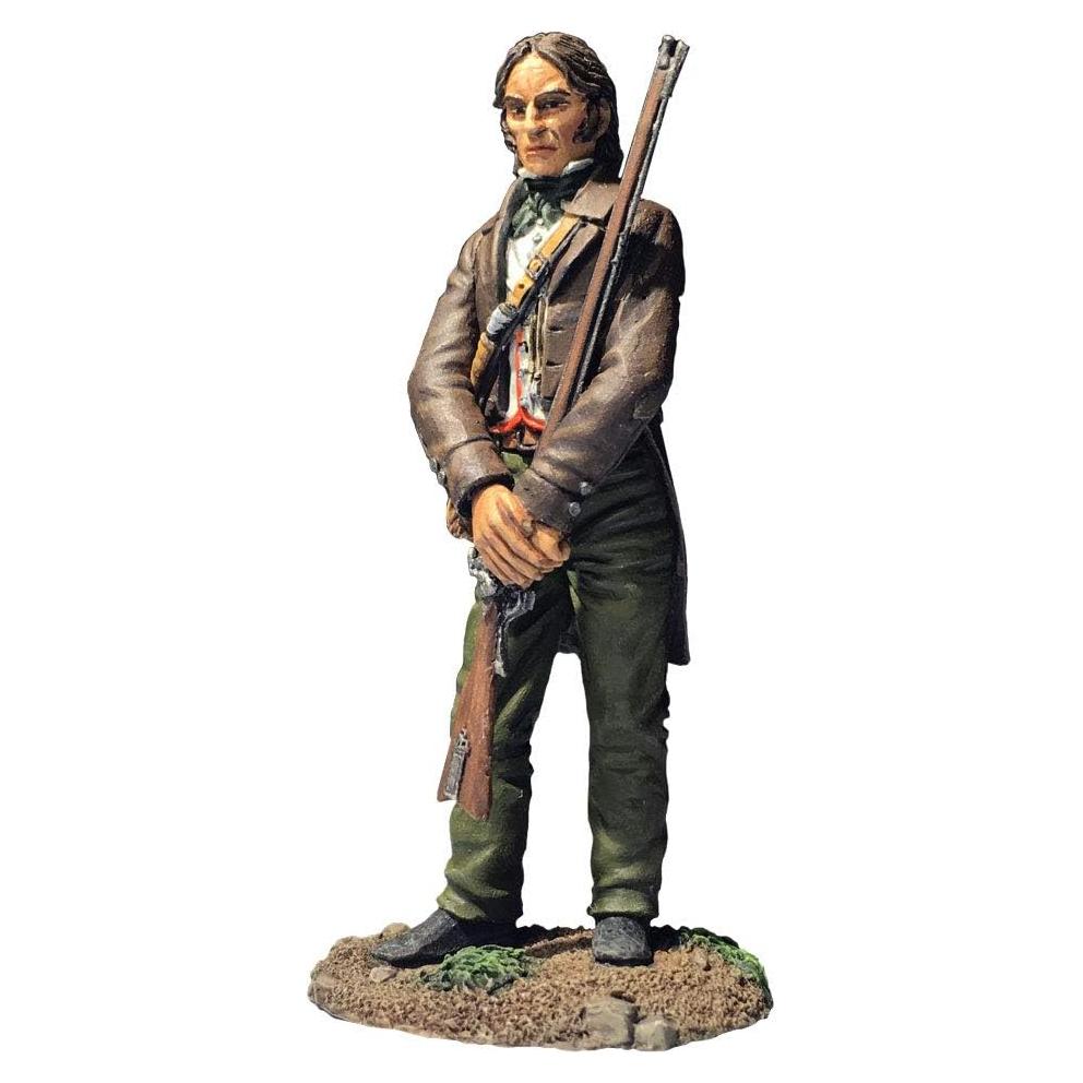 Soldado de Juguete Davy Crockett 1836 W. Britain's 1:30 Pewter