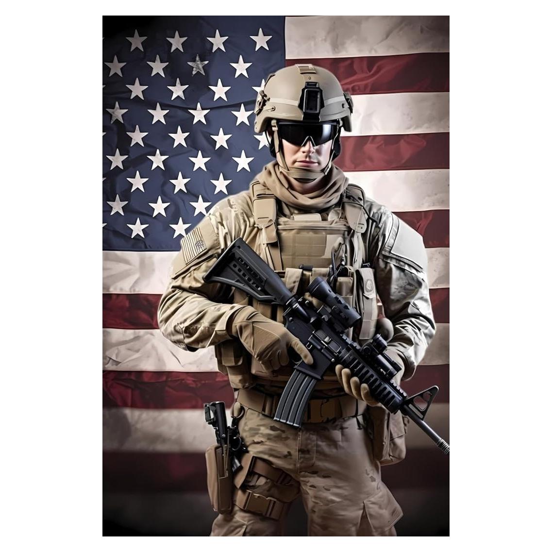 Rompecabezas 500 Piezas ADZSWX Bandera Americana Colorido