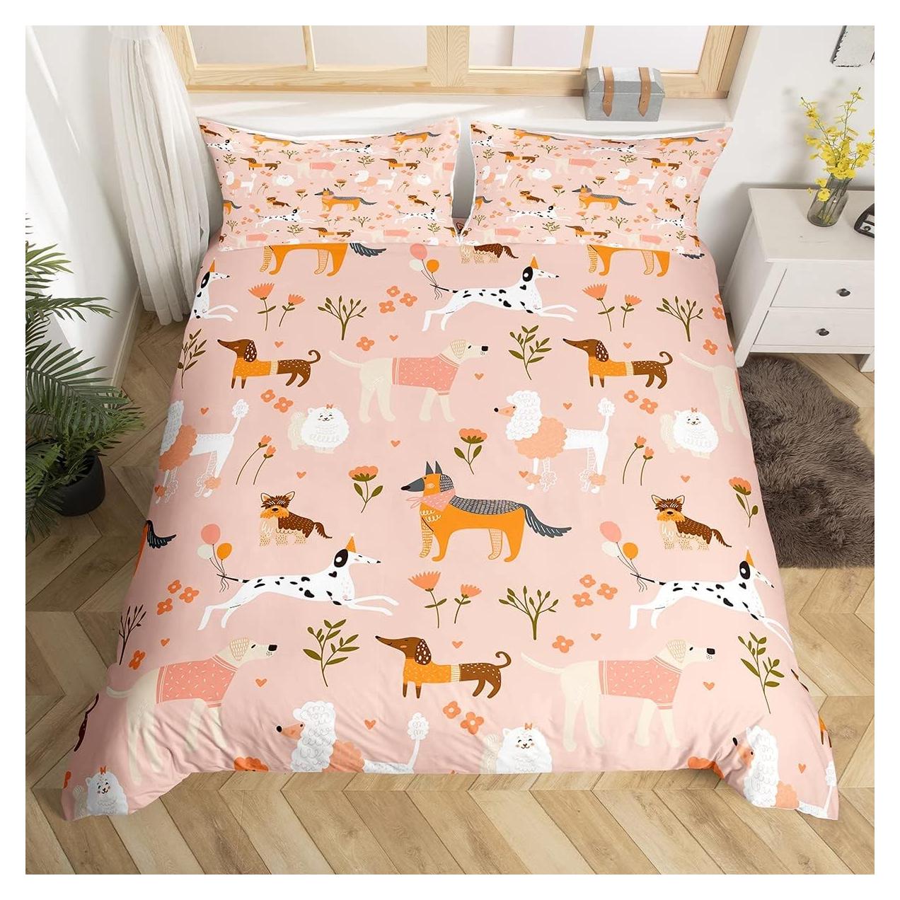 Juego de Funda de Edredón Castle Fairy Individual Perros