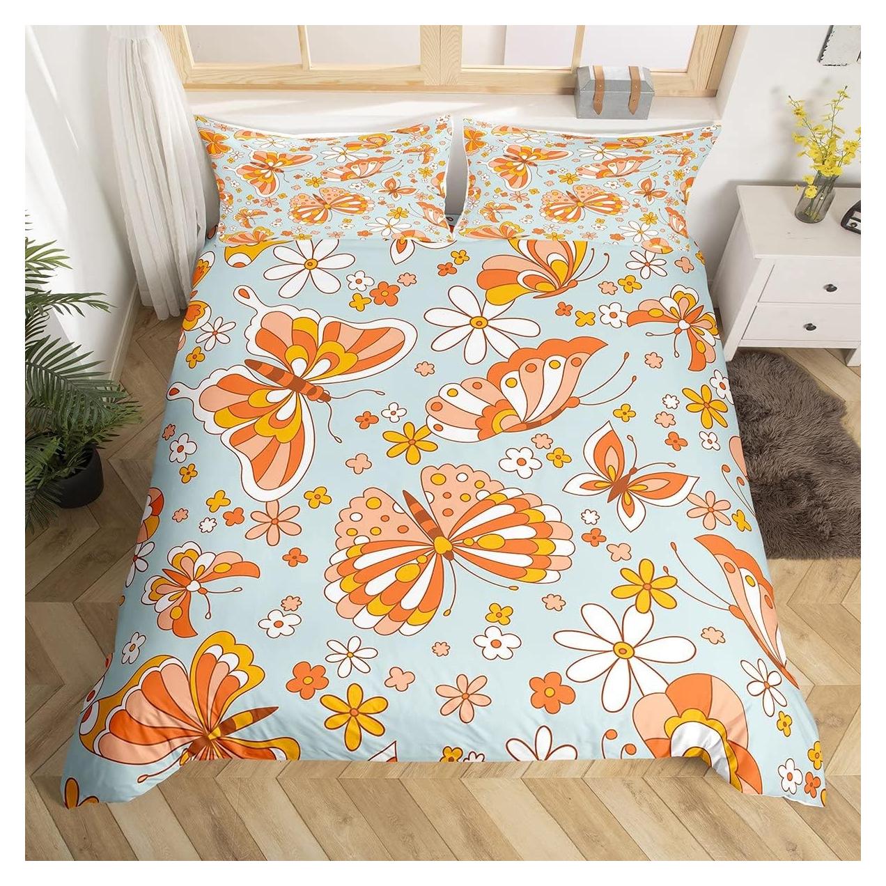 Juego de Ropa de Cama Castle Fairy Twin Mariposa Floral