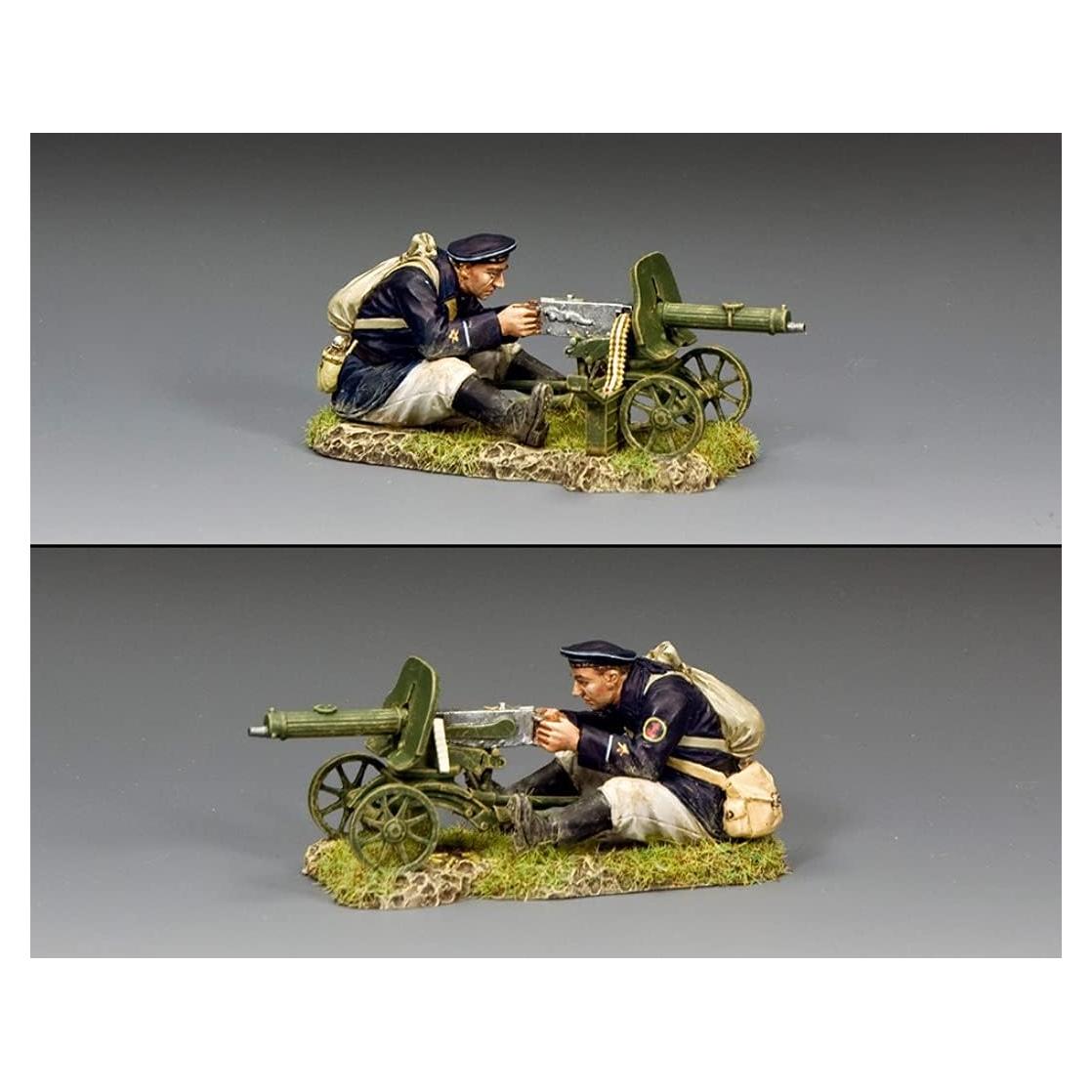 Set de Ametralladora Maxim 1910 Rey y País 1:30 Metal