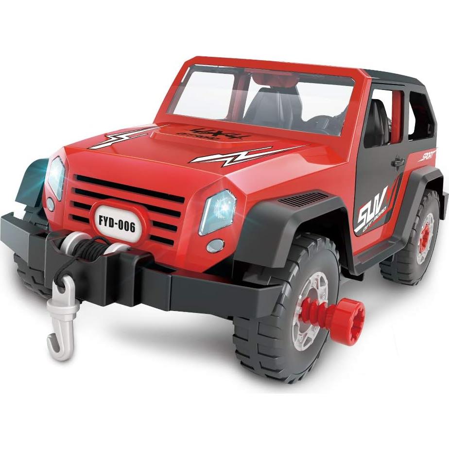 Juguete de Construcción FYD 2en1 Jeep STEM con Taladro 35 Piezas