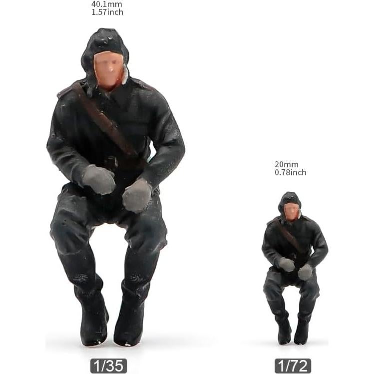Figura Miniatura Soldados de Tanque Rusos 1:72 RoofWorld