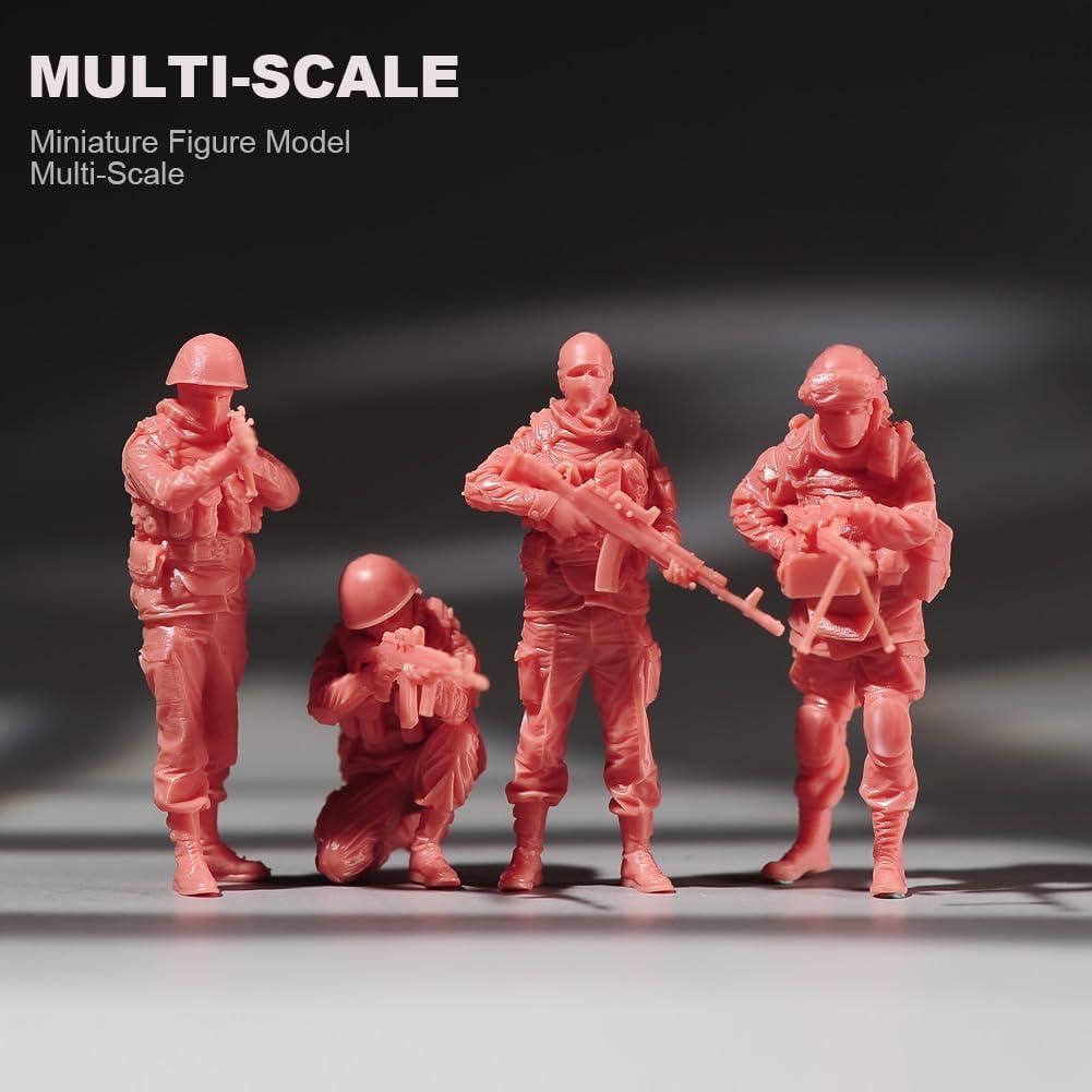Miniaturas Pintadas a Mano 1/24 Escala Soldado Ruso RoofWorld