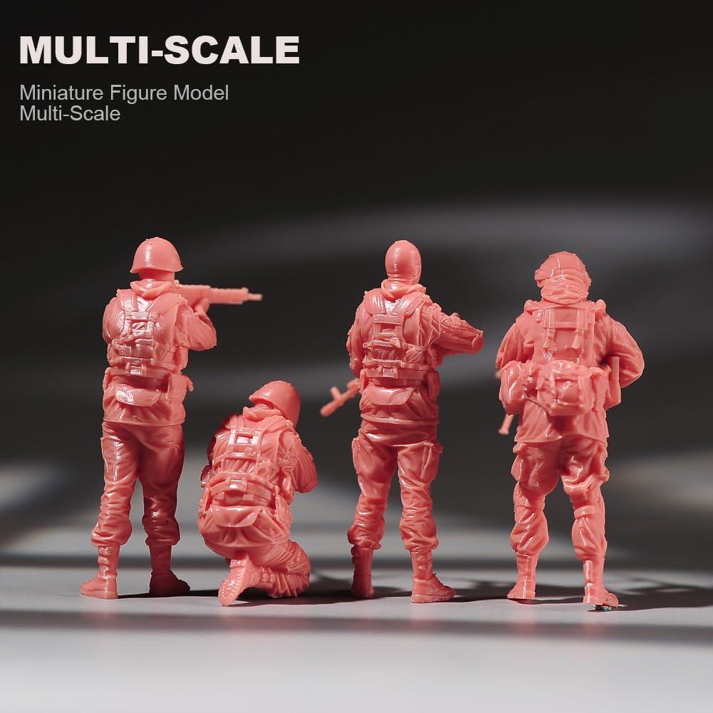 Miniaturas Pintadas a Mano 1/24 Escala Soldado Ruso RoofWorld