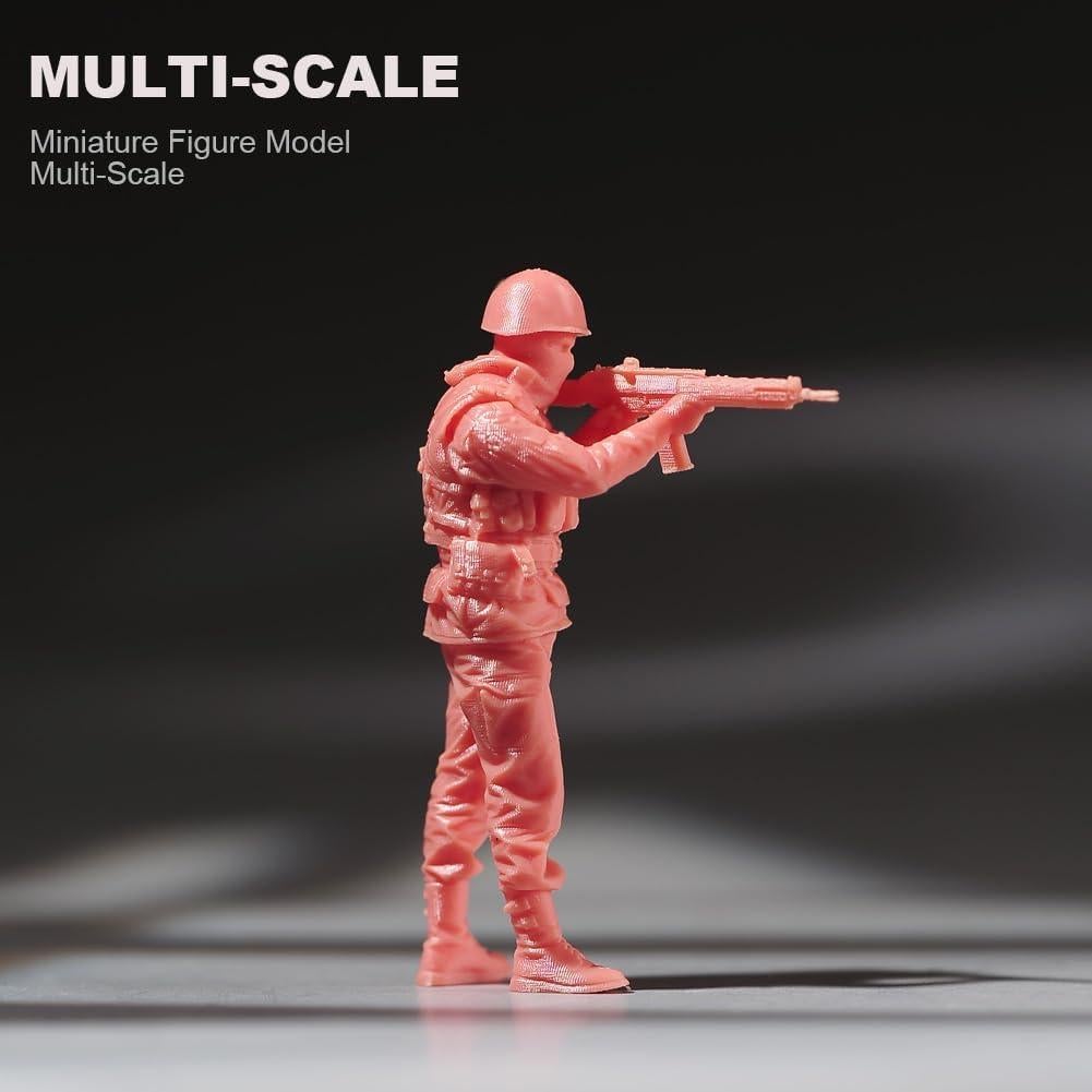 Miniaturas Pintadas a Mano 1/24 Escala Soldado Ruso RoofWorld