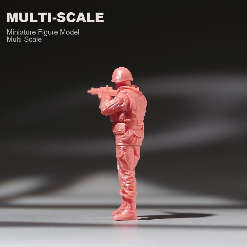 Miniaturas Pintadas a Mano 1/24 Escala Soldado Ruso RoofWorld