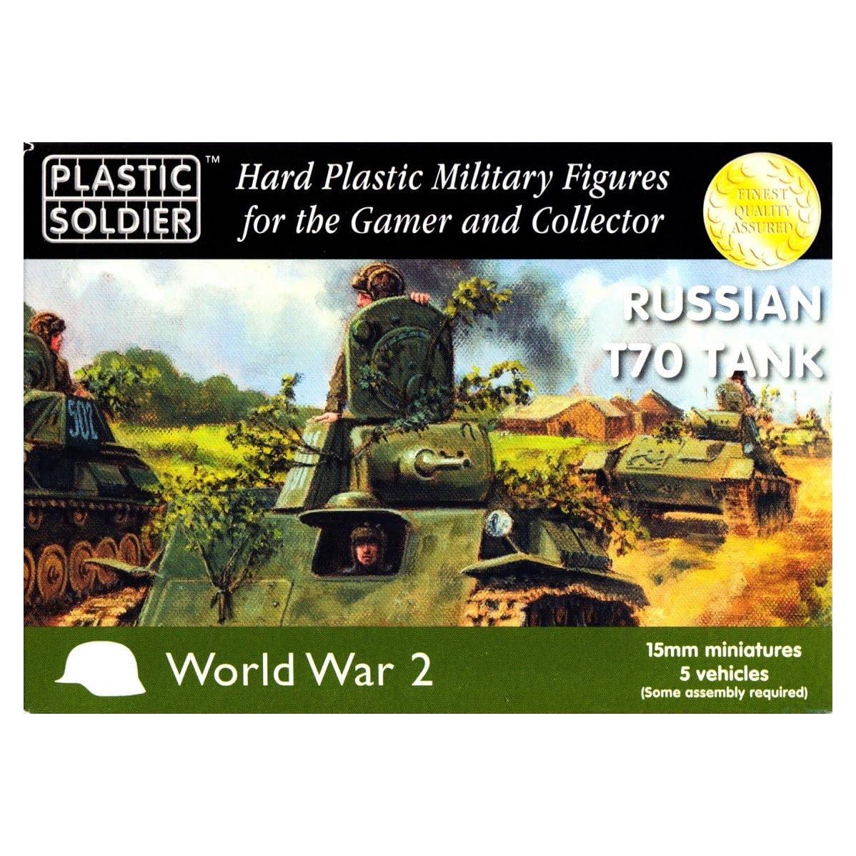 Tanque T70 Ruso 1/72 Plastic Soldier Company 15mm