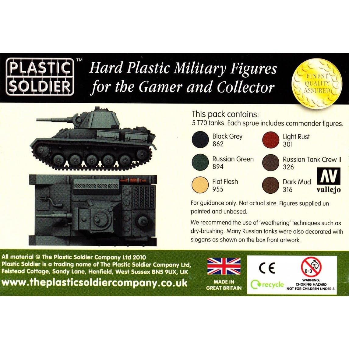 Tanque T70 Ruso 1/72 Plastic Soldier Company 15mm