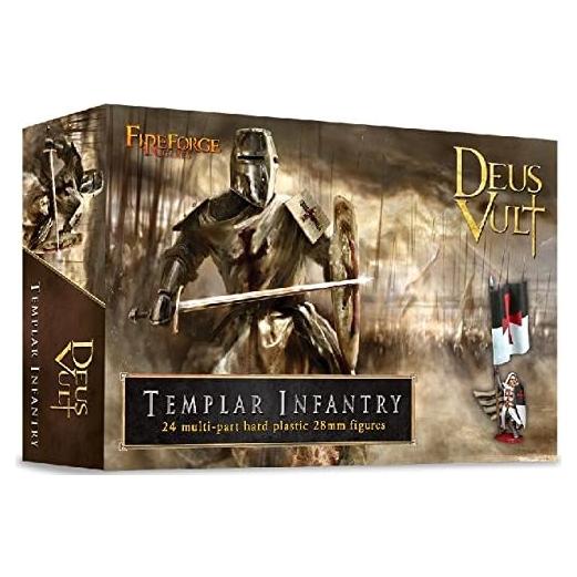 Figuras de Infantería Templaria Fireforge 28mm - 24 Piezas