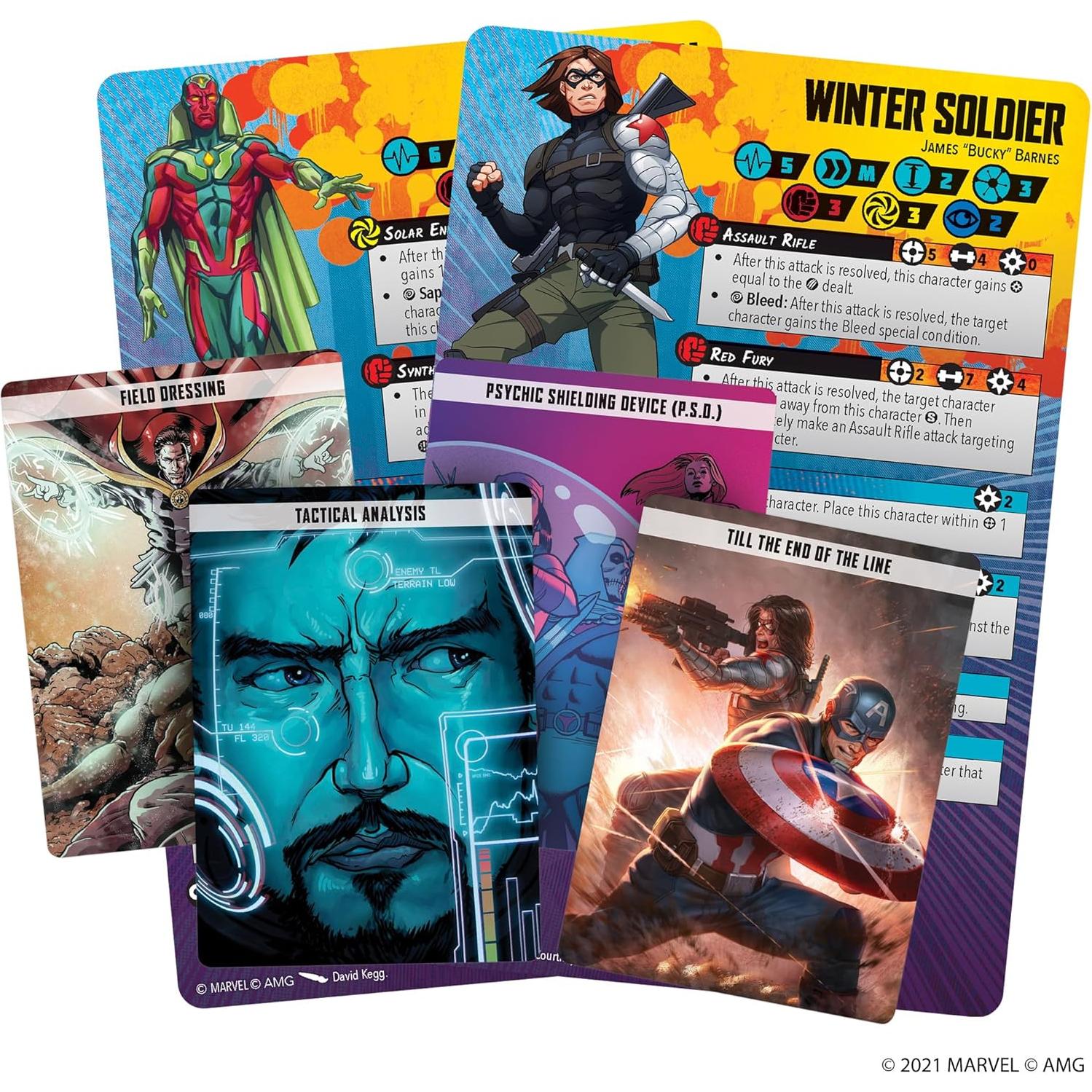 Juego de Mesa Marvel Crisis Protocol Vision y Soldado de Invierno