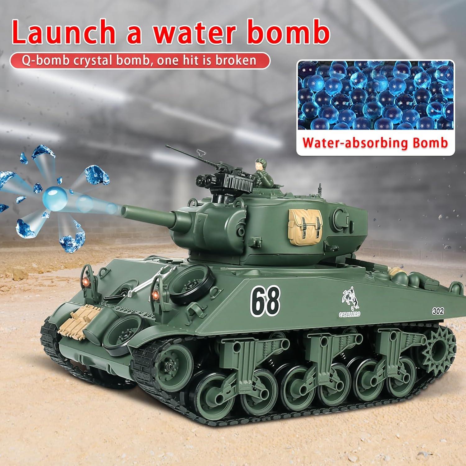 Tanque RC Fisca M4A3 15 Canales 2.4GHz Airsoft 3.08kg