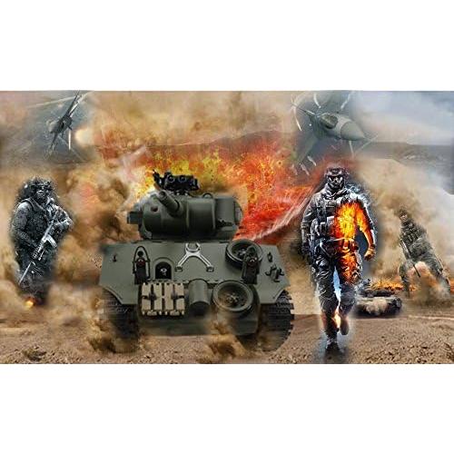 Tanque RC Fisca M4A3 15 Canales 2.4GHz Airsoft 3.08kg