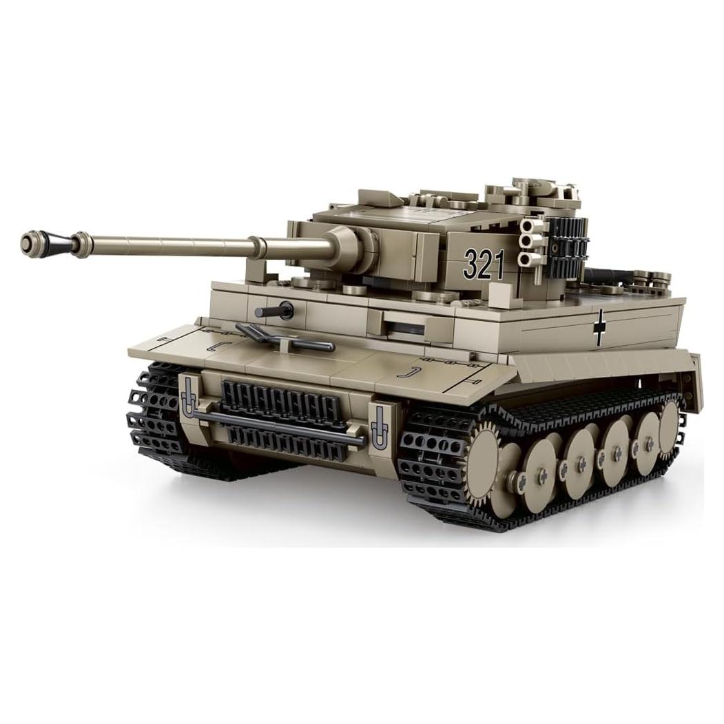Set de Bloques de Construcción Tanque Alemán Tiger I MISINI 77031