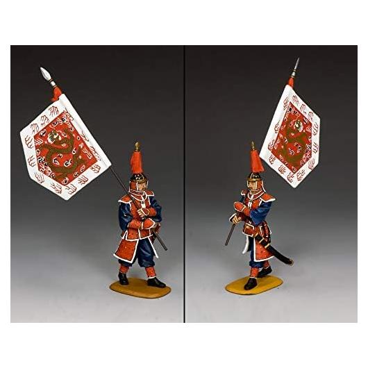 Figura Soldado con Bandera China Rey y País 1:30 6 cm