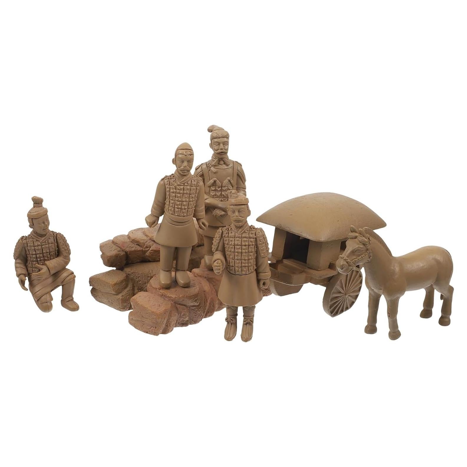 Figurilla de Soldado Chino Dinastía Qin LOGOFUN 12.7x12.7 cm