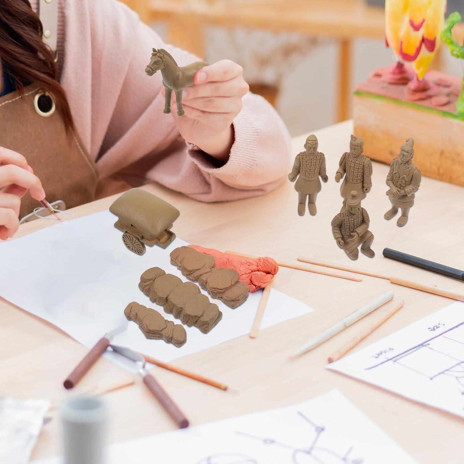 Figurilla de Soldado Chino Dinastía Qin LOGOFUN 12.7x12.7 cm