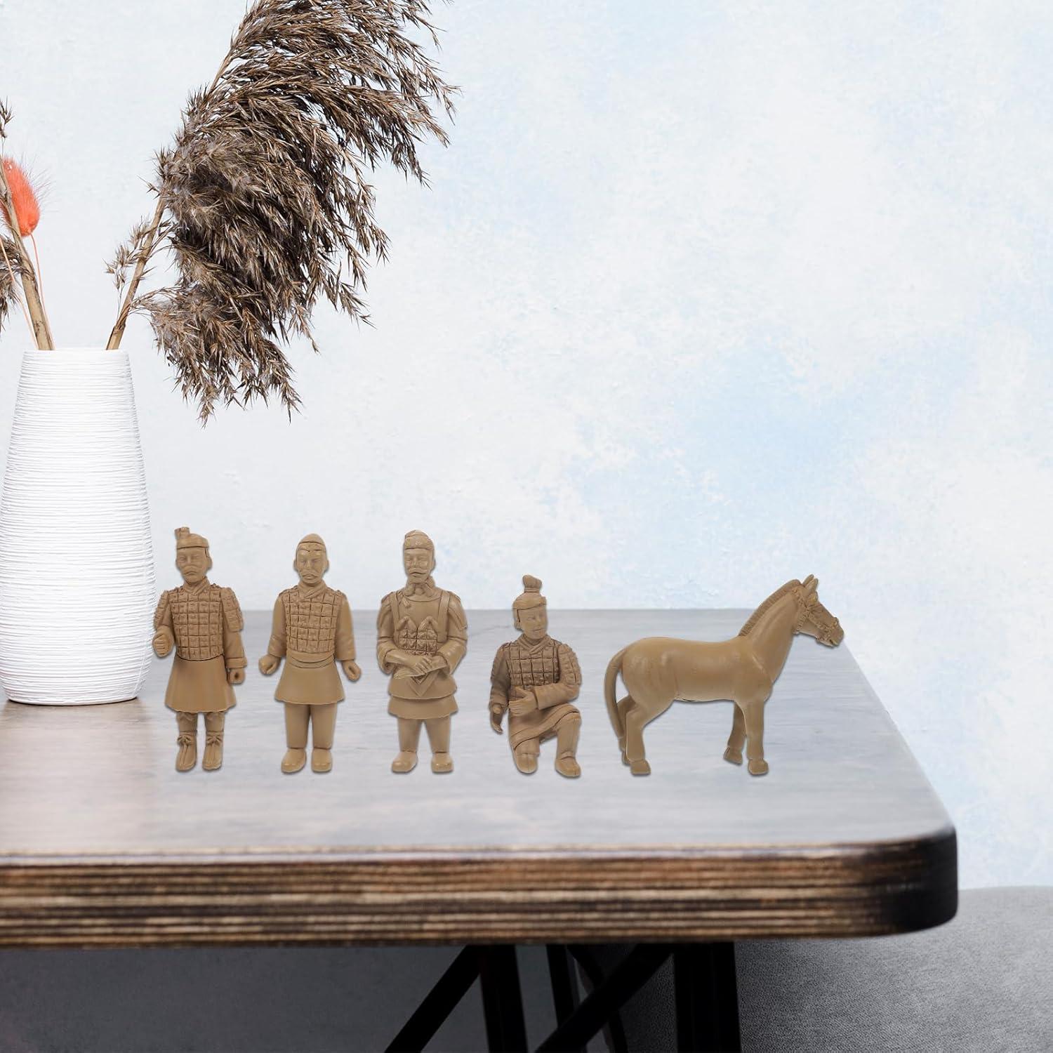 Figurilla de Soldado Chino Dinastía Qin LOGOFUN 12.7x12.7 cm