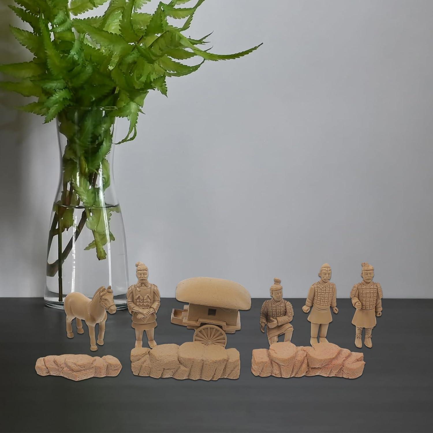 Figurilla de Soldado Chino Dinastía Qin LOGOFUN 12.7x12.7 cm