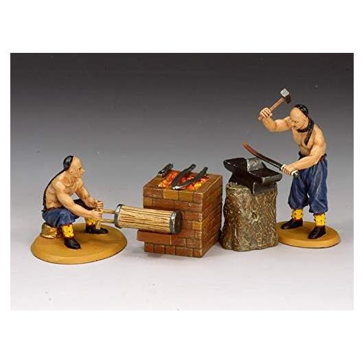 Conjunto de Armeros Chinos Rey y País Escala 1:30 Estaño