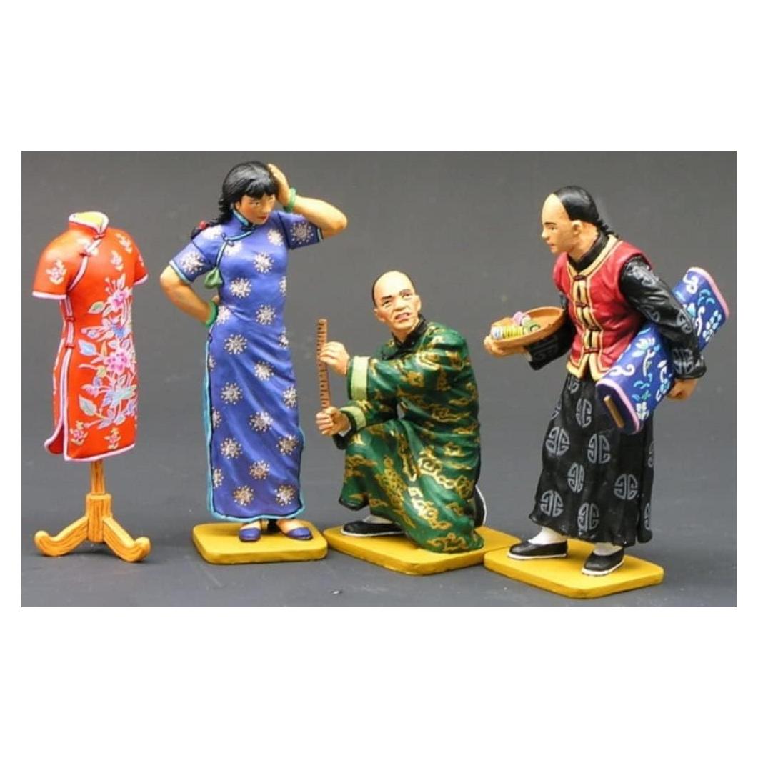 Soldados de Juguete Reyes y País Taller Chino 1:30 Pewter