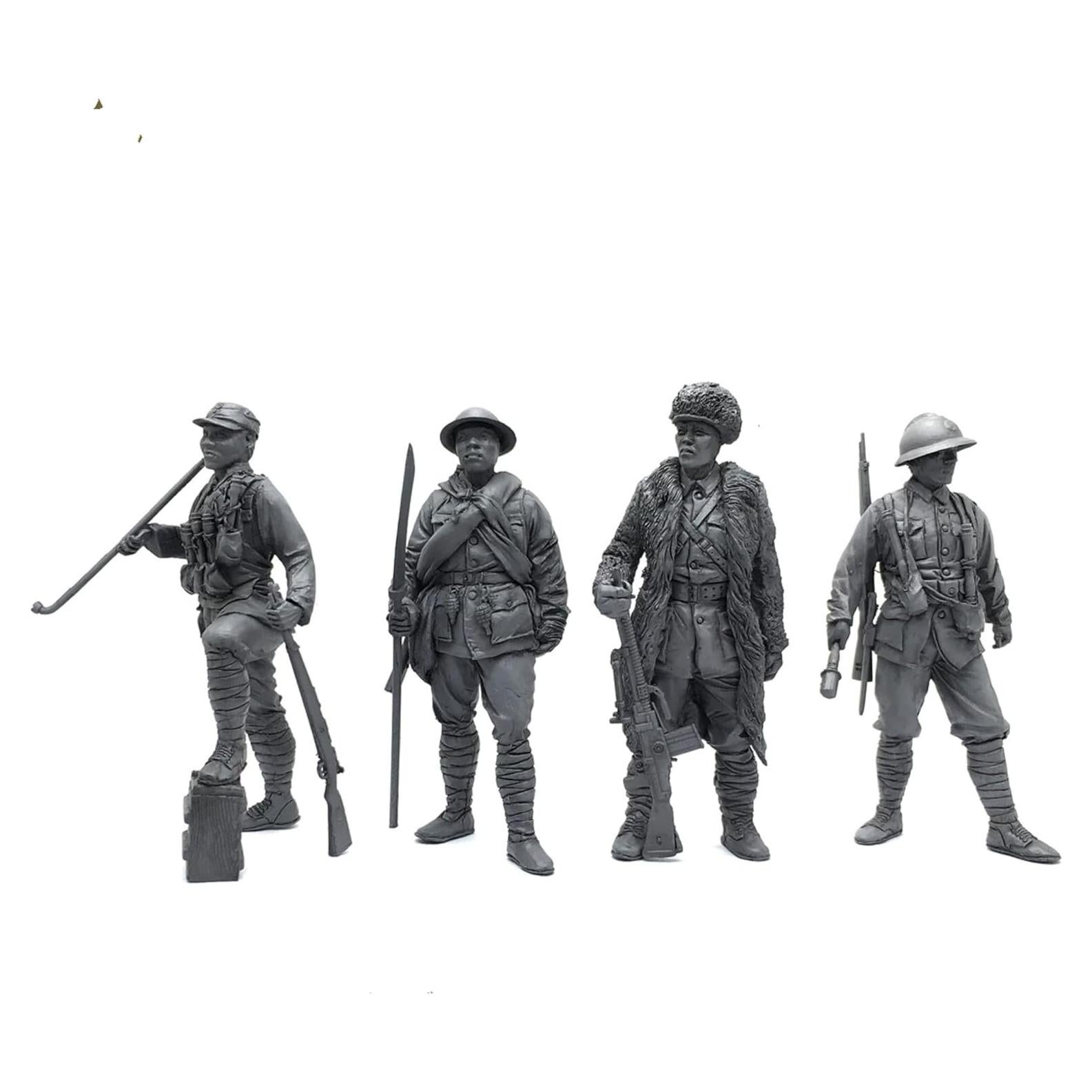Kit de Soldados Chinos 1/35 GoodYouth Resina sin Pintar