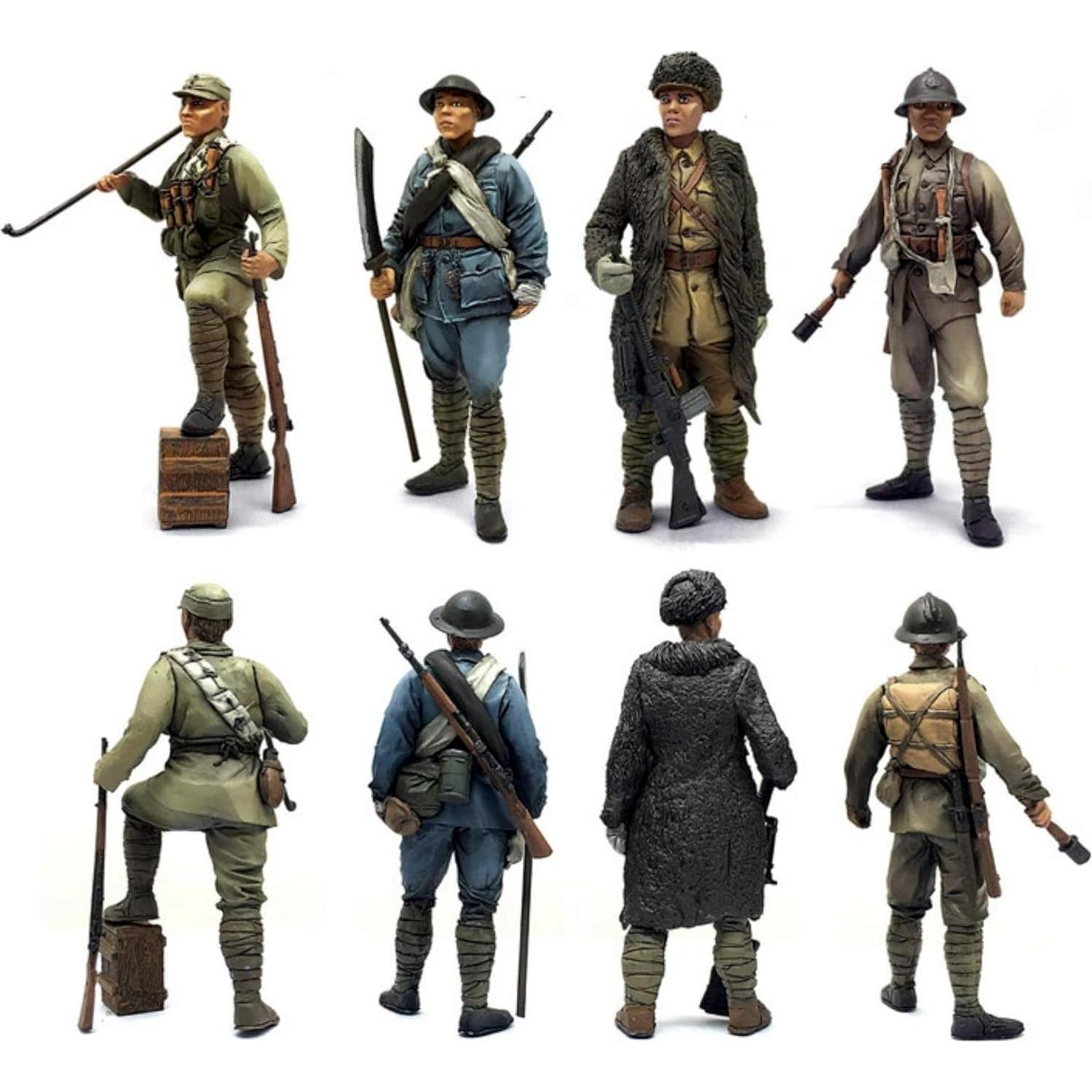 Kit de Soldados Chinos 1/35 GoodYouth Resina sin Pintar