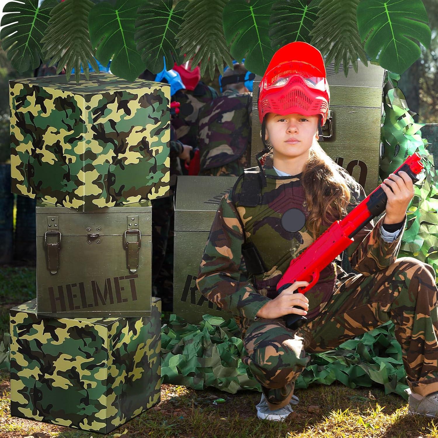 19 Piezas Decoraciones Fiesta Camo JellyArch - Cumpleaños Militar