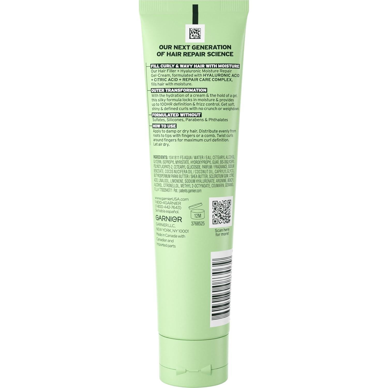 Crema-Gel Hidratante para Cabello Rizado Garnier 142g