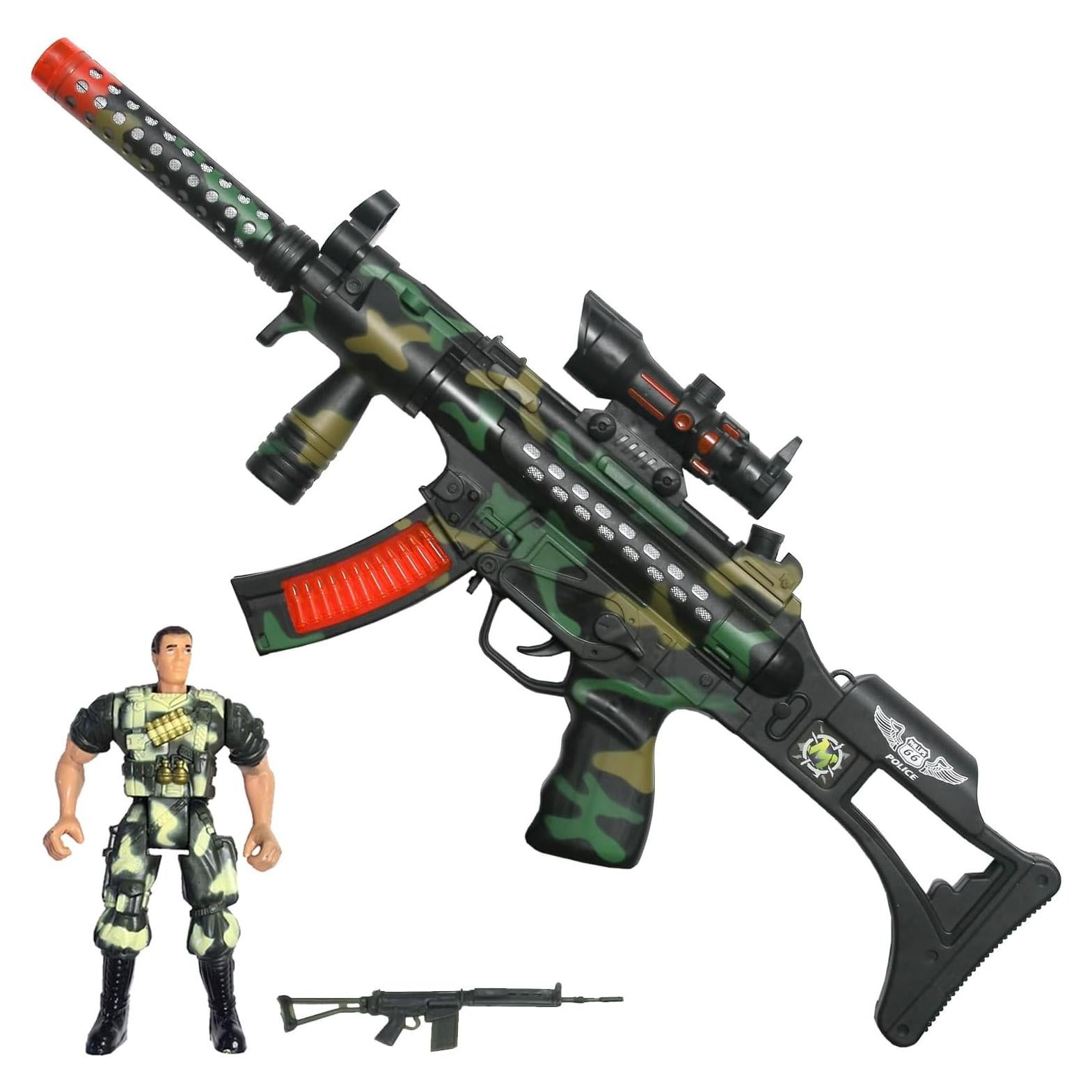 Juguete de Misión de Combate Arcady con Figura y Sonidos