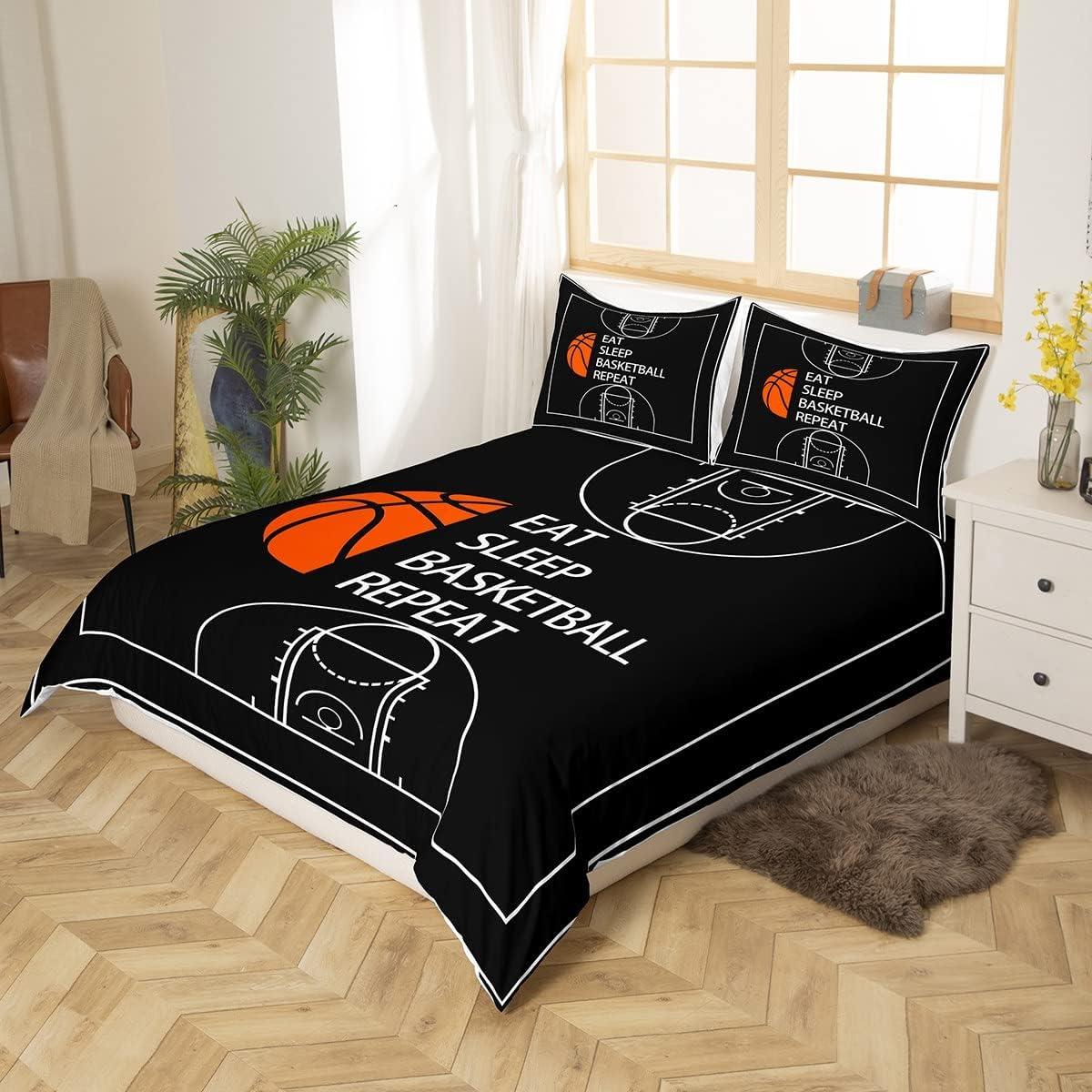 Juego de Ropa de Cama King Baloncesto Castle Fairy 3 Piezas