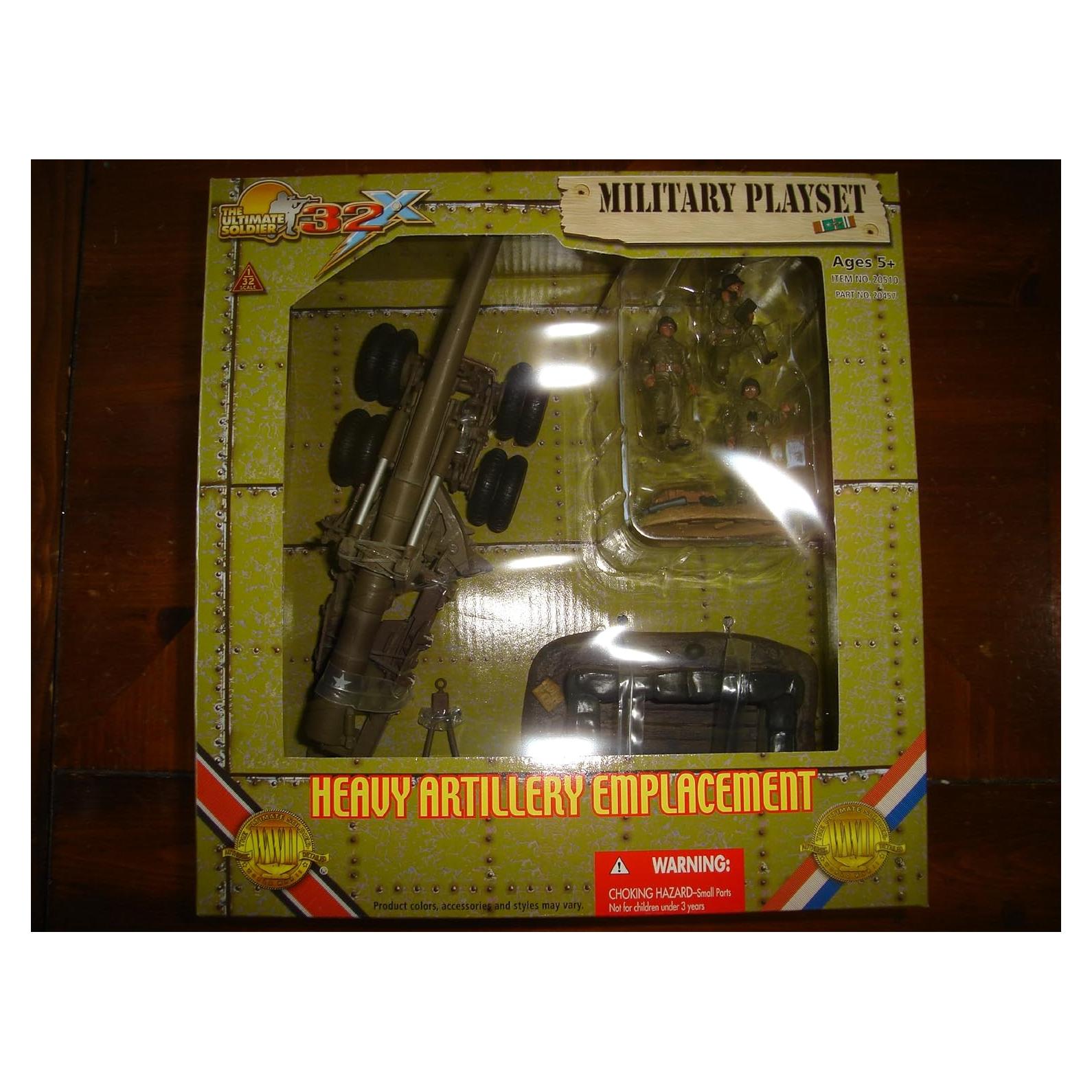 Diorama Artillería Pesada 1:32 Ultimate Soldier con Figuras