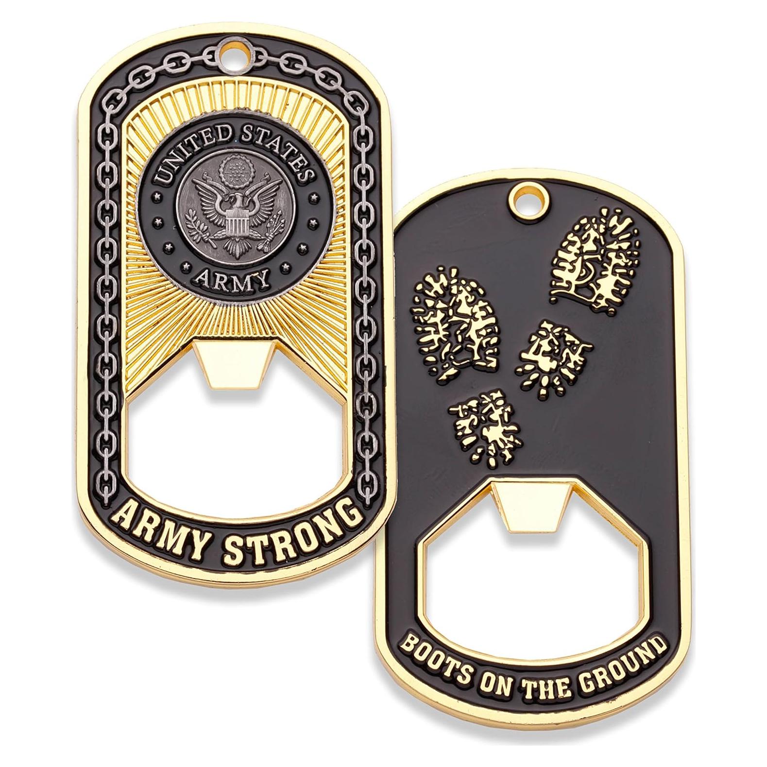 Moneda de Desafío Abrebotellas Ejército EE. UU. - Placa de Perro