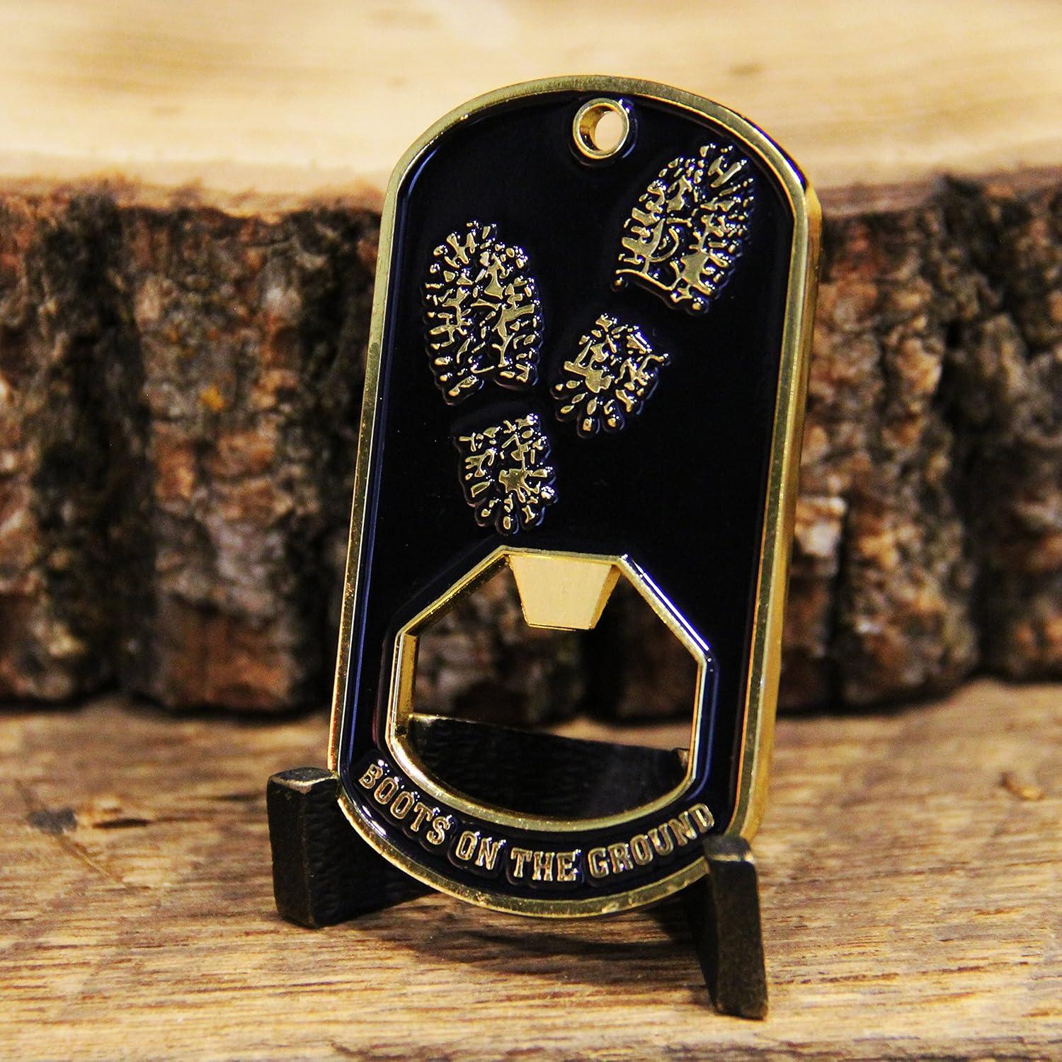 Moneda de Desafío Abrebotellas Ejército EE. UU. - Placa de Perro