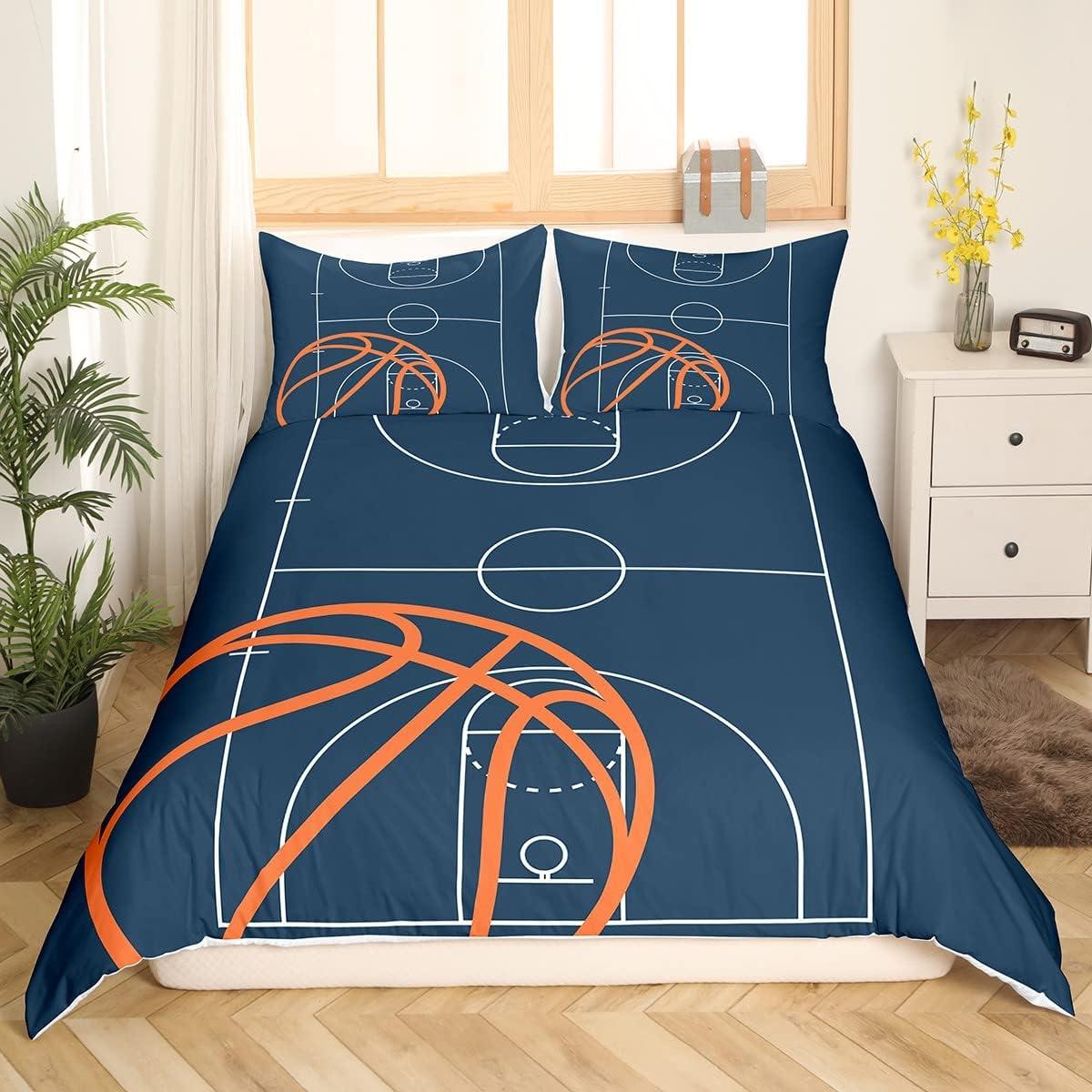 Juego de Ropa de Cama King Castle Fairy Baloncesto Geométrico
