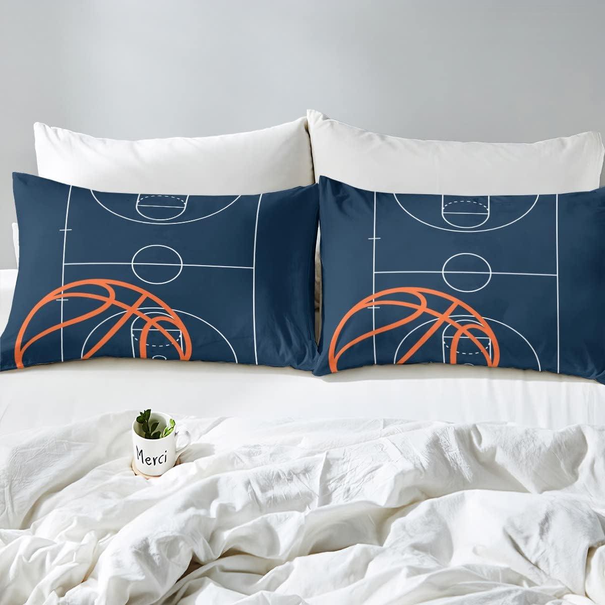Juego de Ropa de Cama King Castle Fairy Baloncesto Geométrico