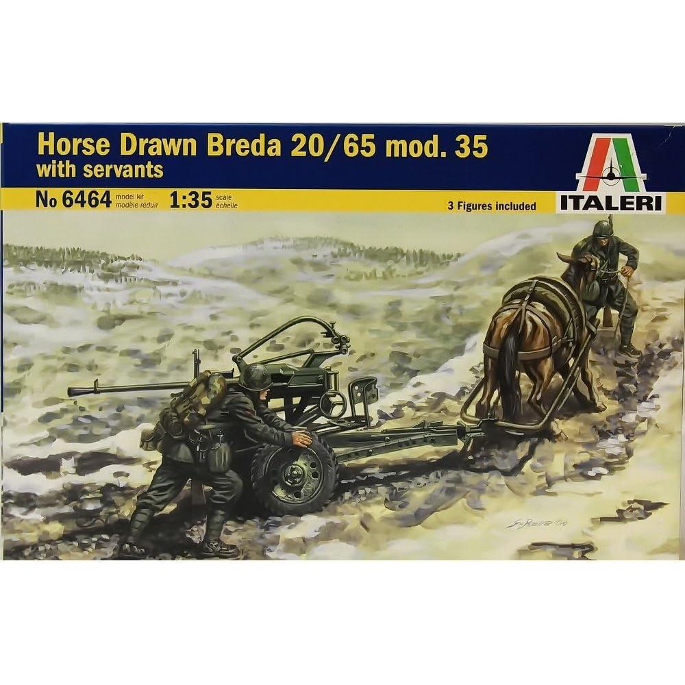 Carro Breda 20/65 Mod.35 Italeri 1:35 con Tripulación