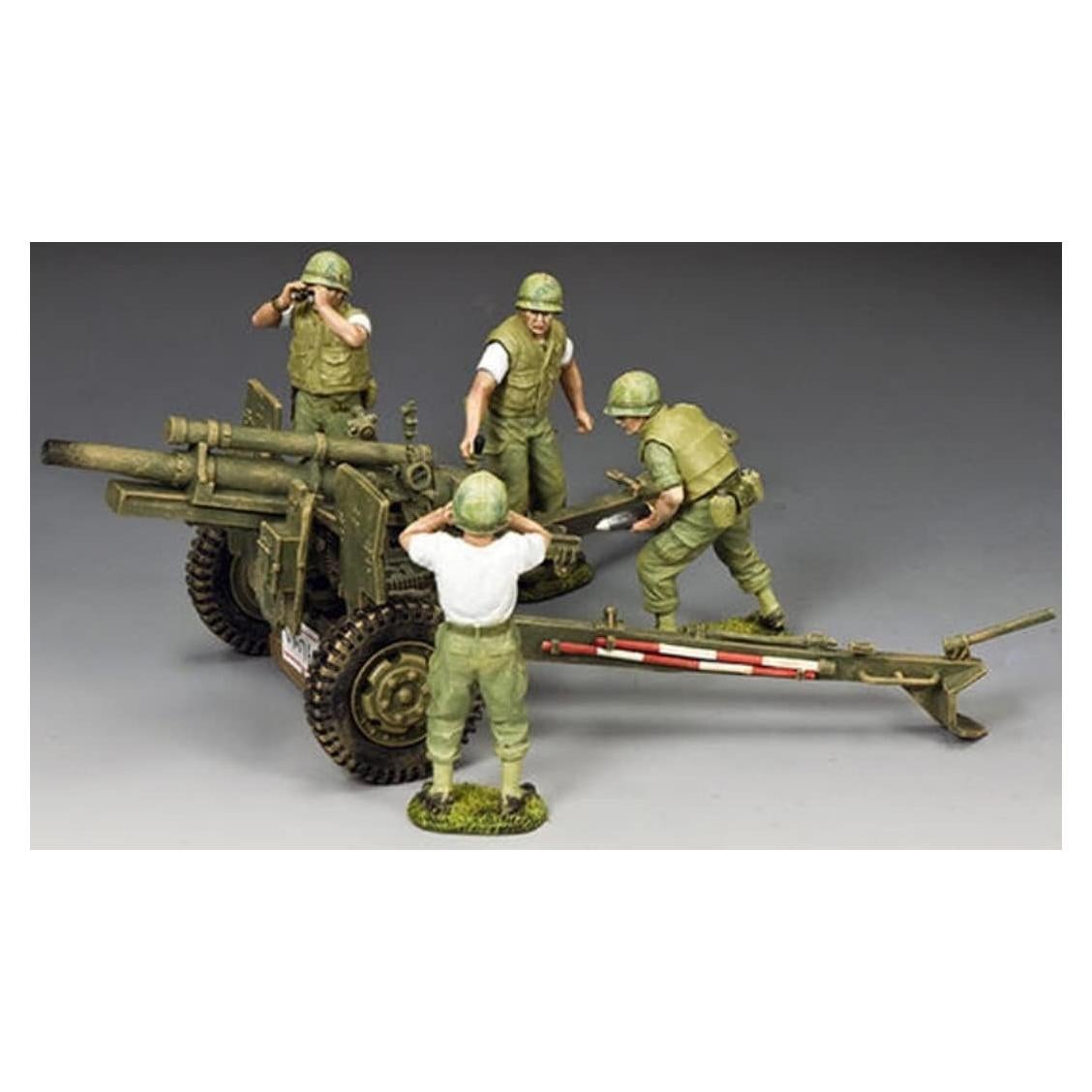 Soldados de Juguete Vietnam U.S.M.C. 105mm Howitzer 1:30 Pewter
