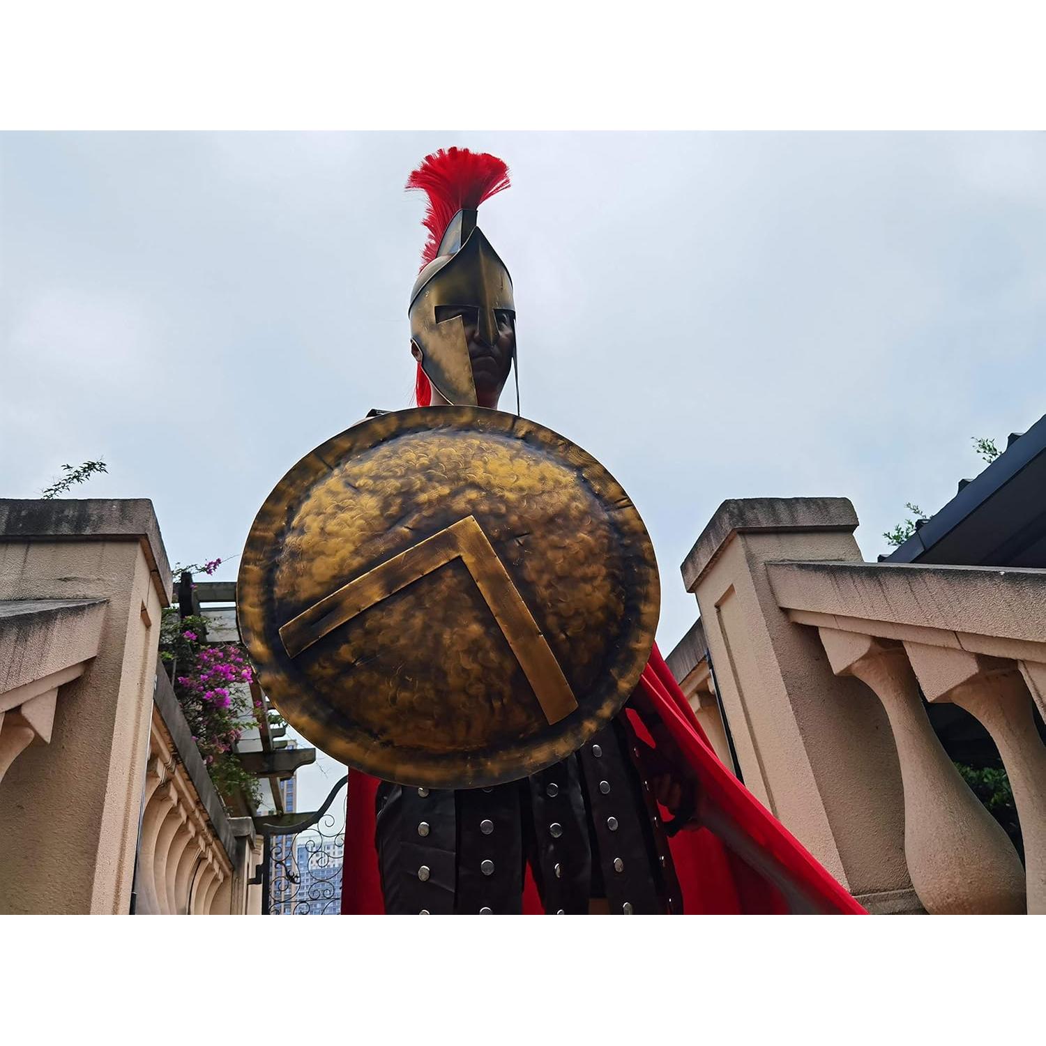 Escudo de Guerra Antigua LOOYAR Hecho a Mano 61 cm