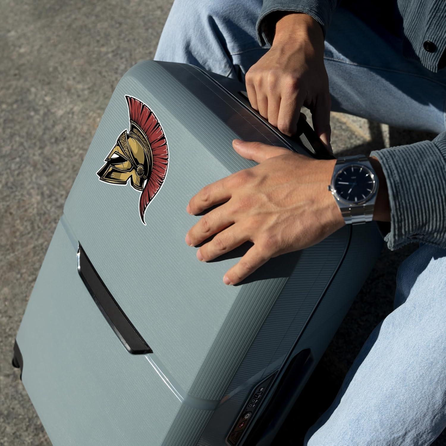 Calcomanía Casco Espartano Guerrero Vinilo 10x12 cm