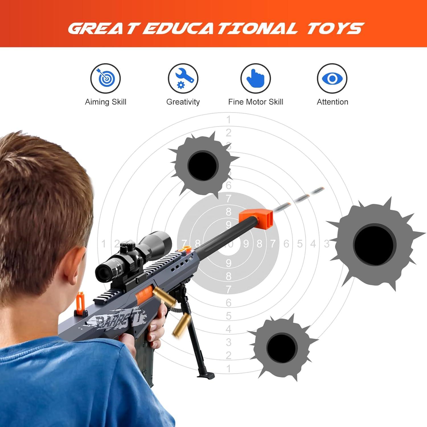 Blaster de Juguete Bsyzyani HD con Balas Blandas 0.88 kg