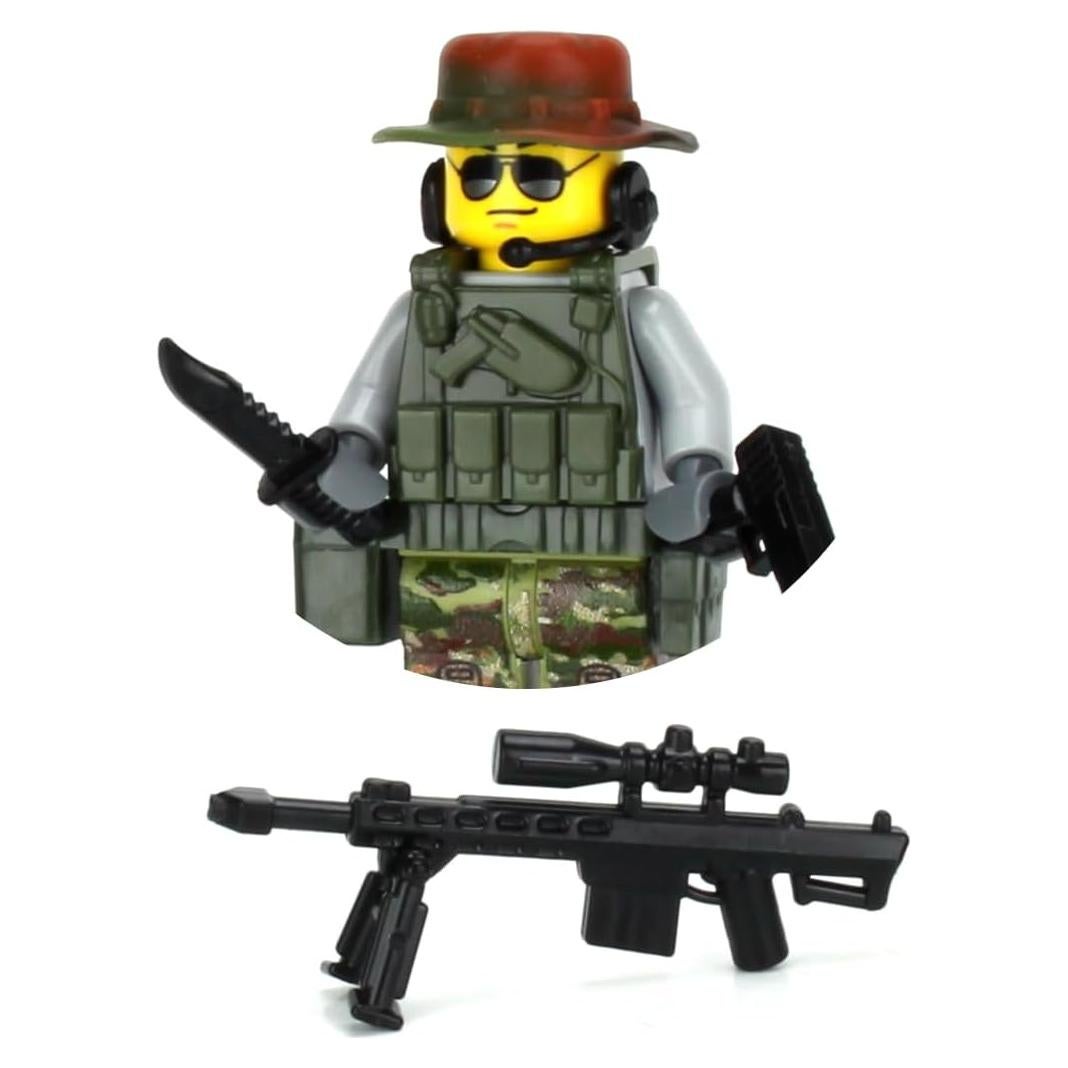 Minifigura Coleccionable Francotirador Battle Brick 4.06cm