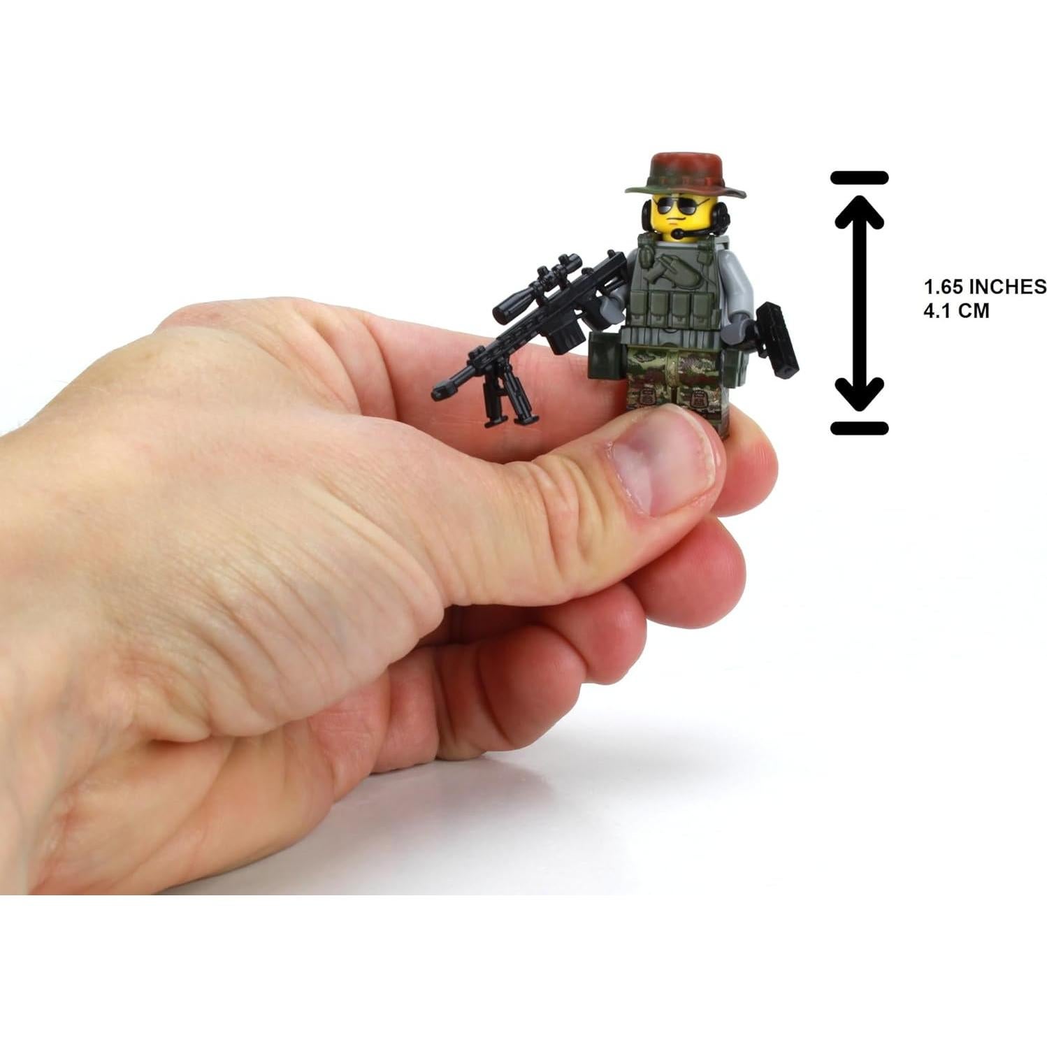 Minifigura Coleccionable Francotirador Battle Brick 4.06cm