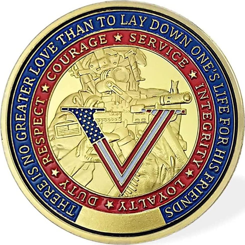 Moneda de Desafío Militar EE. UU. Glamtune 3.99 cm Regalo Veteranos