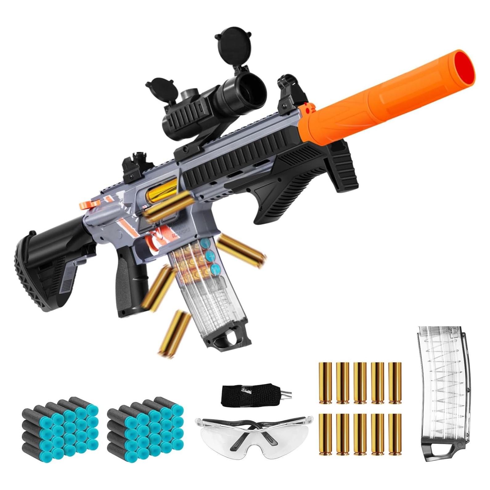 Pistola de Juguete Eléctrica Bugrtey M601 con 40 Balas Suaves