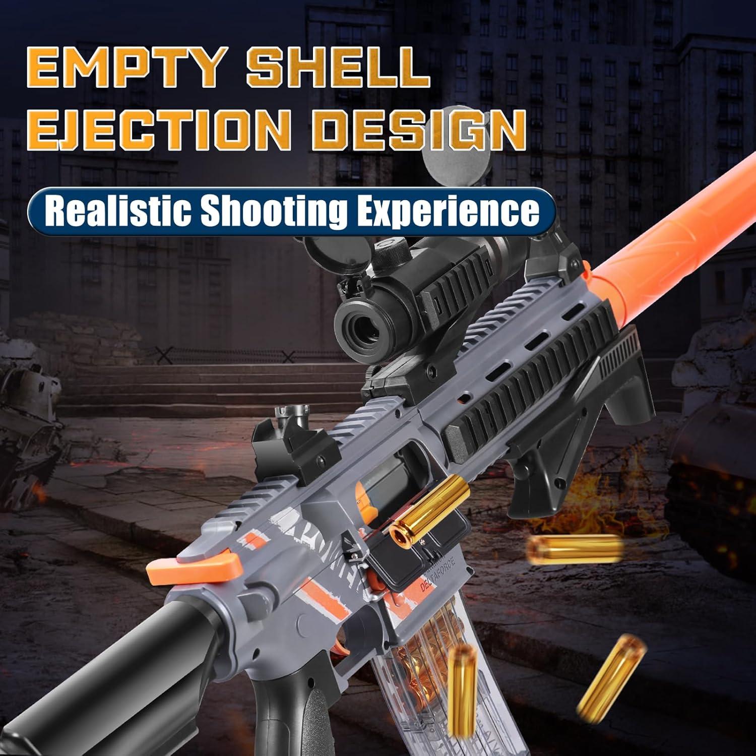 Pistola de Juguete Eléctrica Bugrtey M601 con 40 Balas Suaves