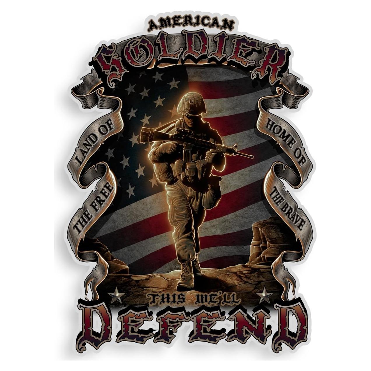 Calcomanía Militar Erazor Bits 30.48cm Vinilo Reflectante