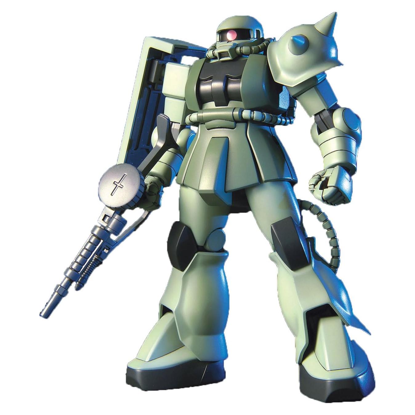 Modelo a Escala 1/144 ZAKU II Bandai Gundam Verde