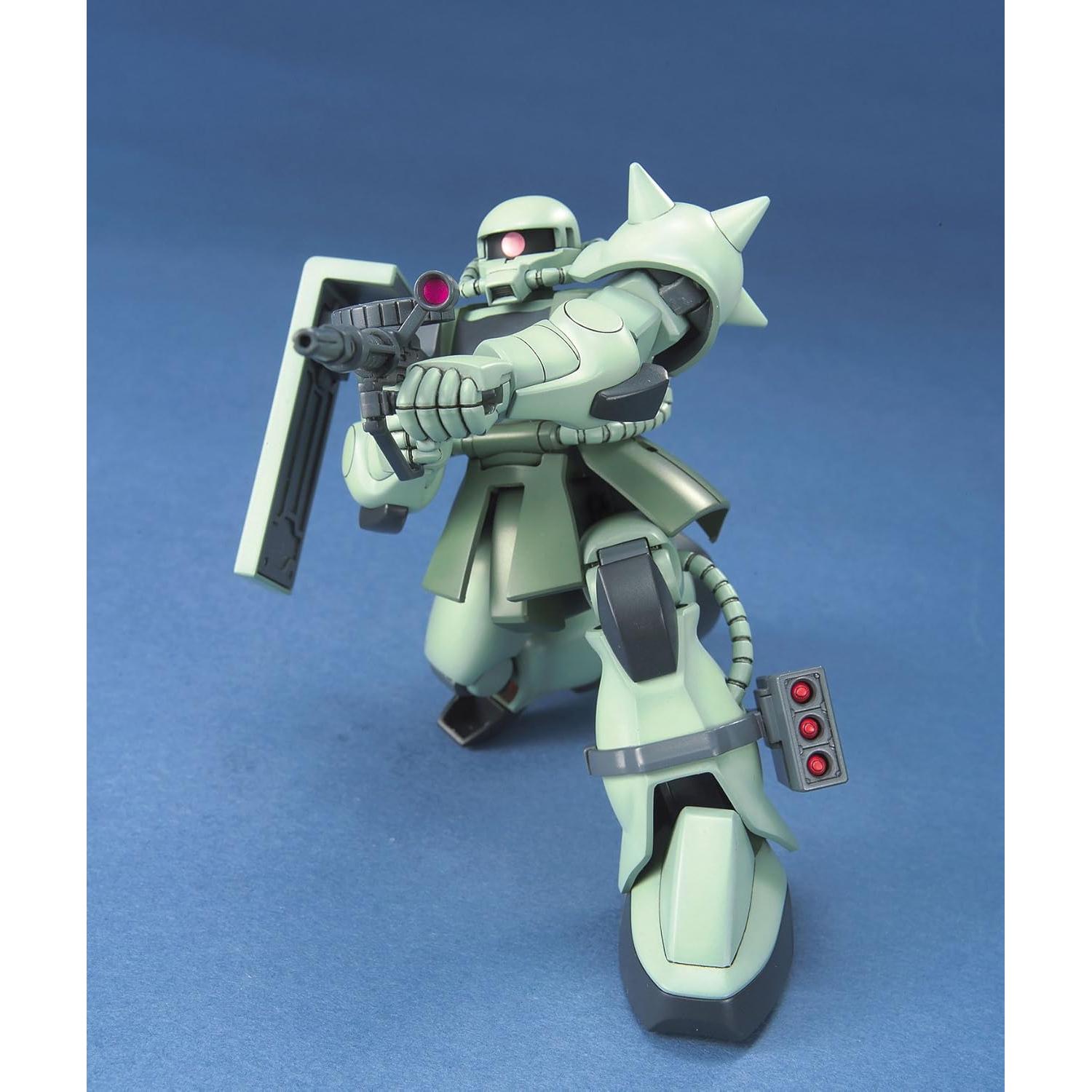 Modelo a Escala 1/144 ZAKU II Bandai Gundam Verde